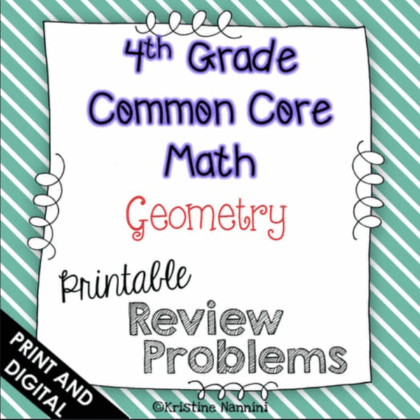4th grade geometry review math
